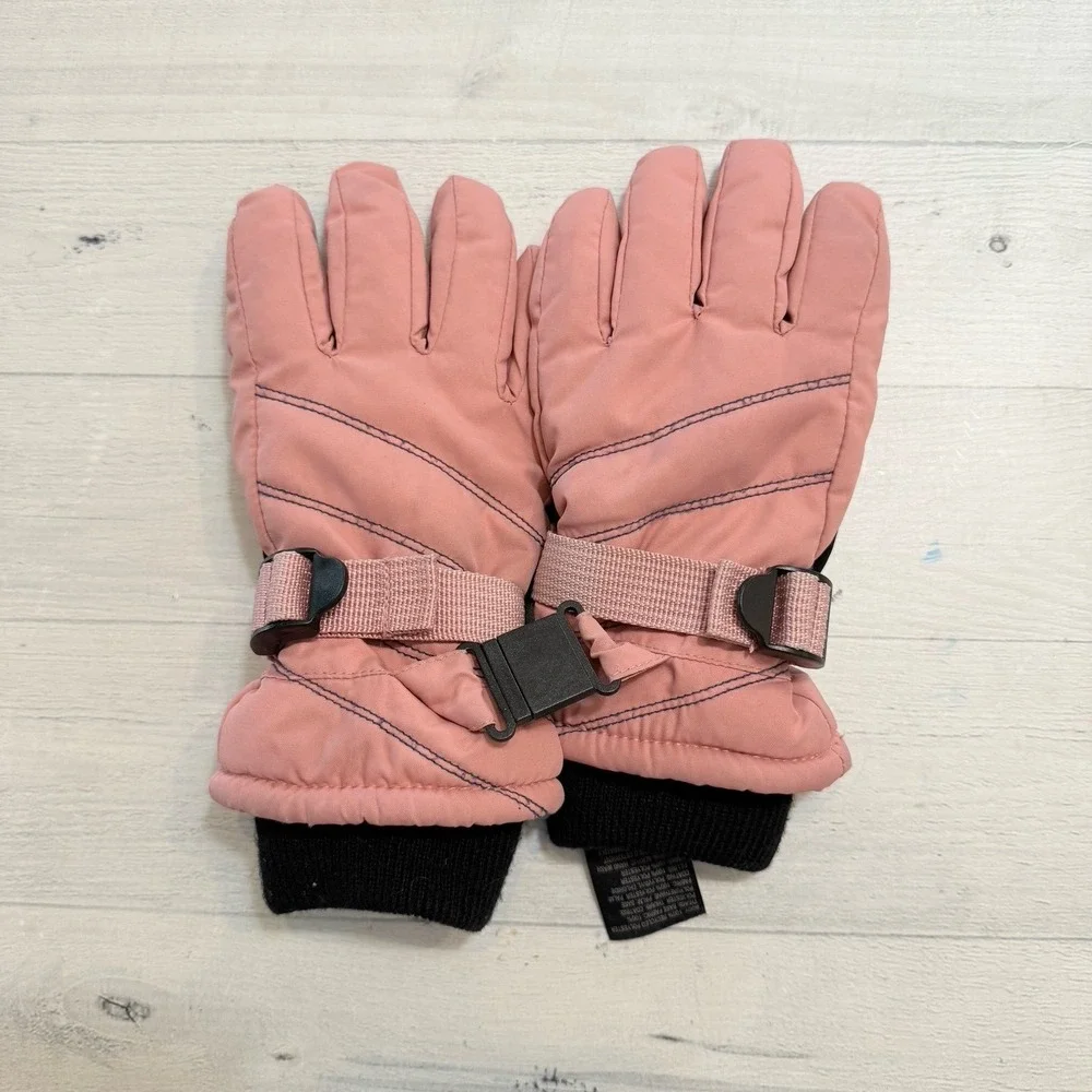 All in Motion girls light pink winter gloves‎ size 4-7